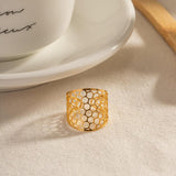 Honey Comb Resizable Ring