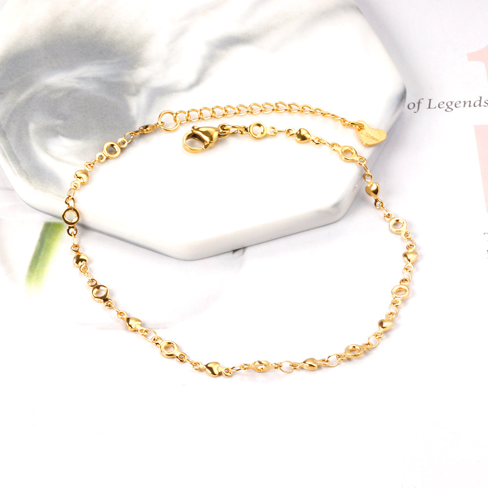 Tiny Heart Anklet