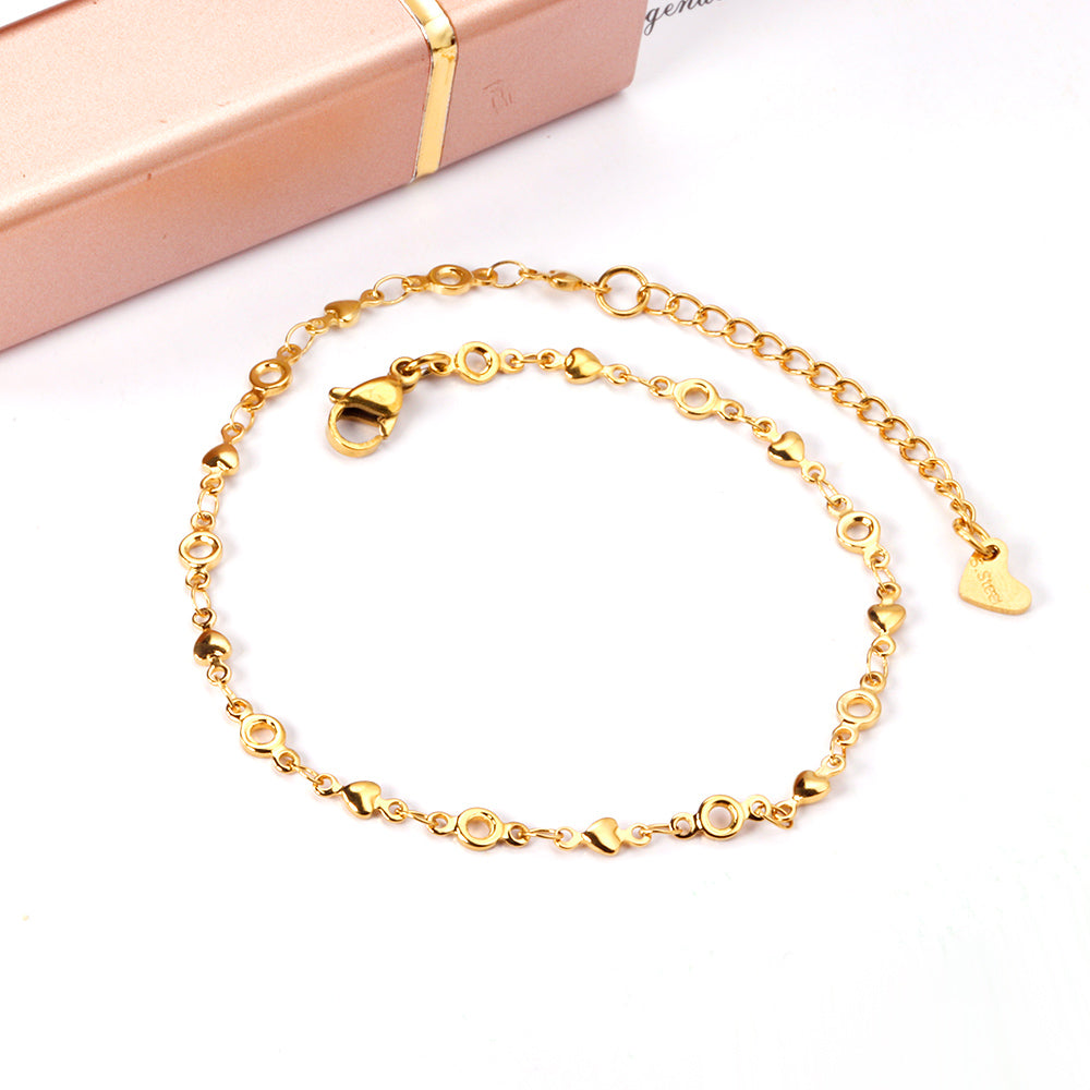 Tiny Heart Anklet