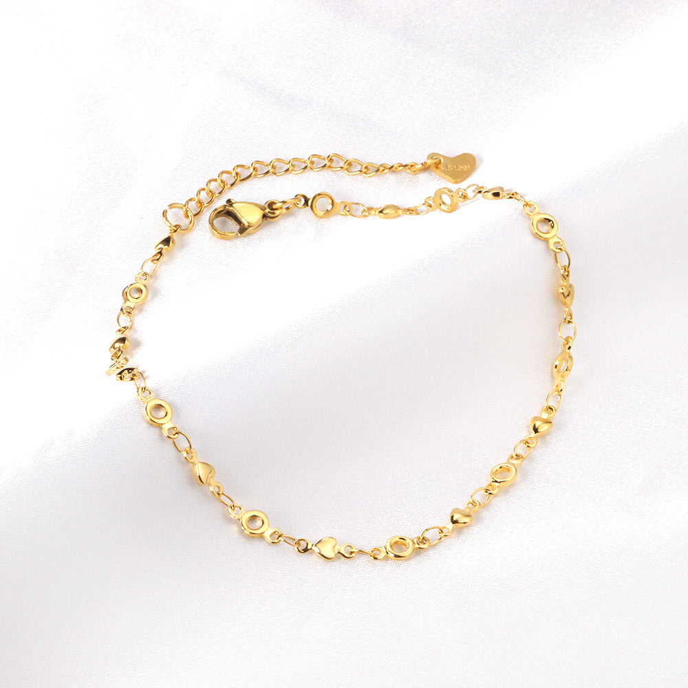 Tiny Heart Anklet