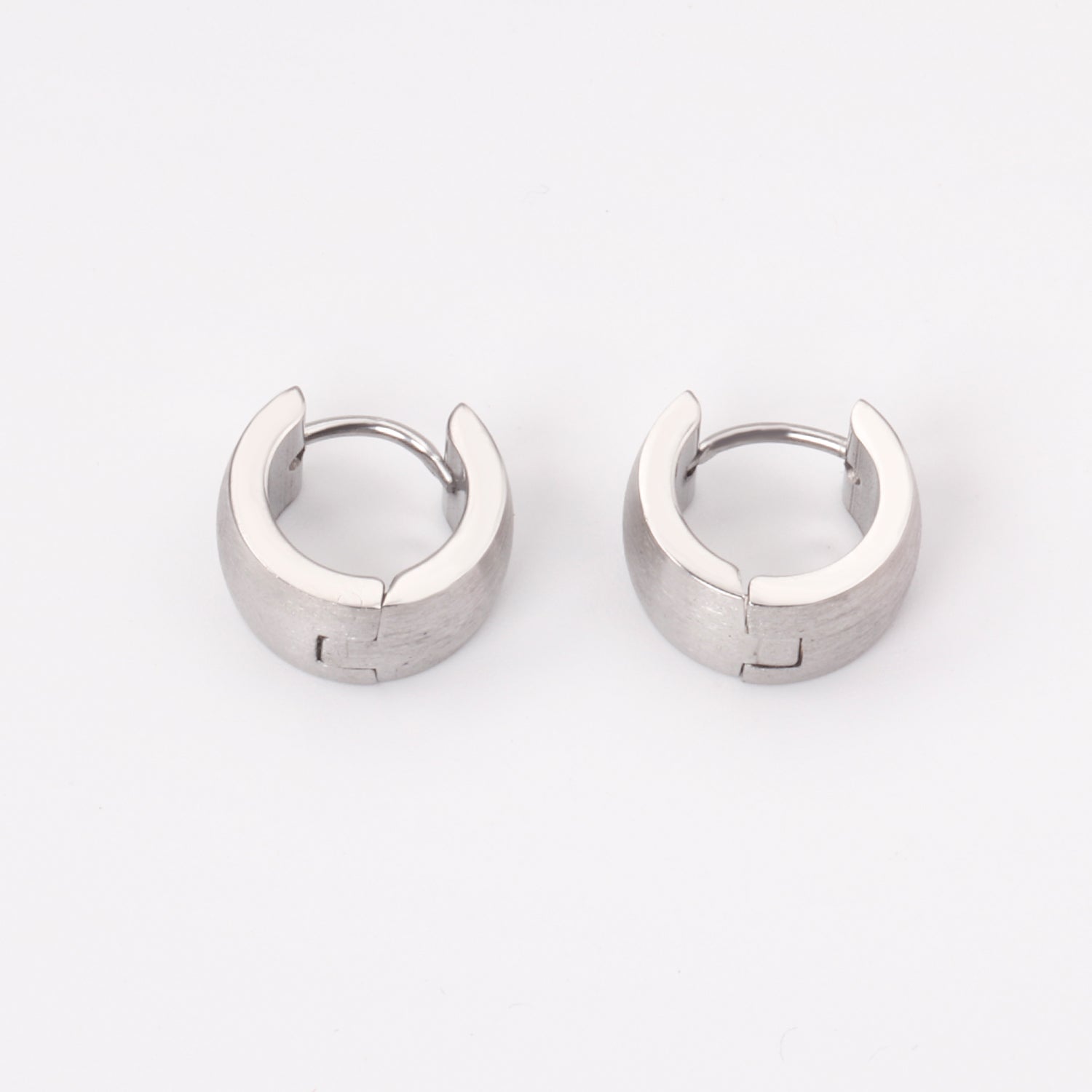 मोटी हूप बालियां - चांदी