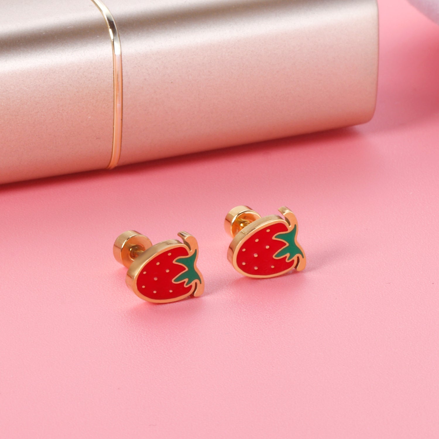 Strawberry Stud Earring