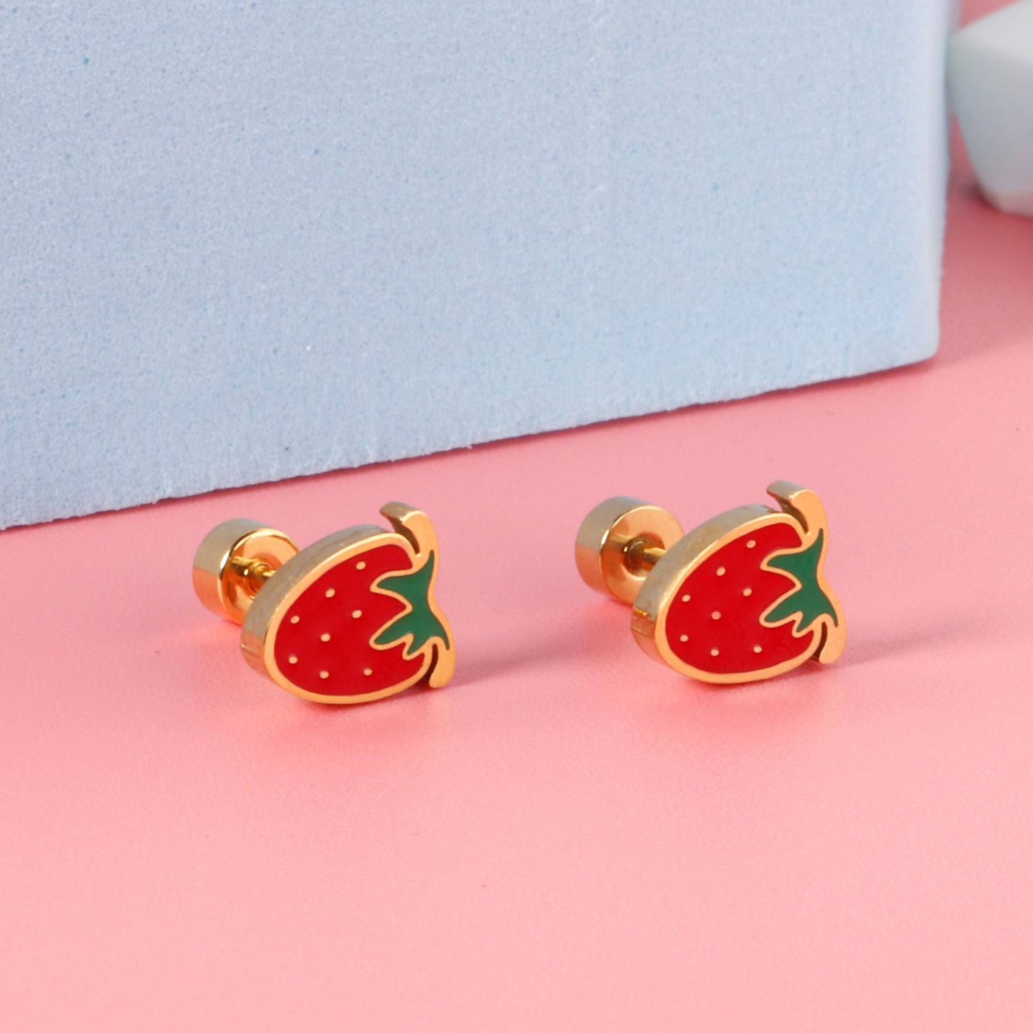Strawberry Stud Earring