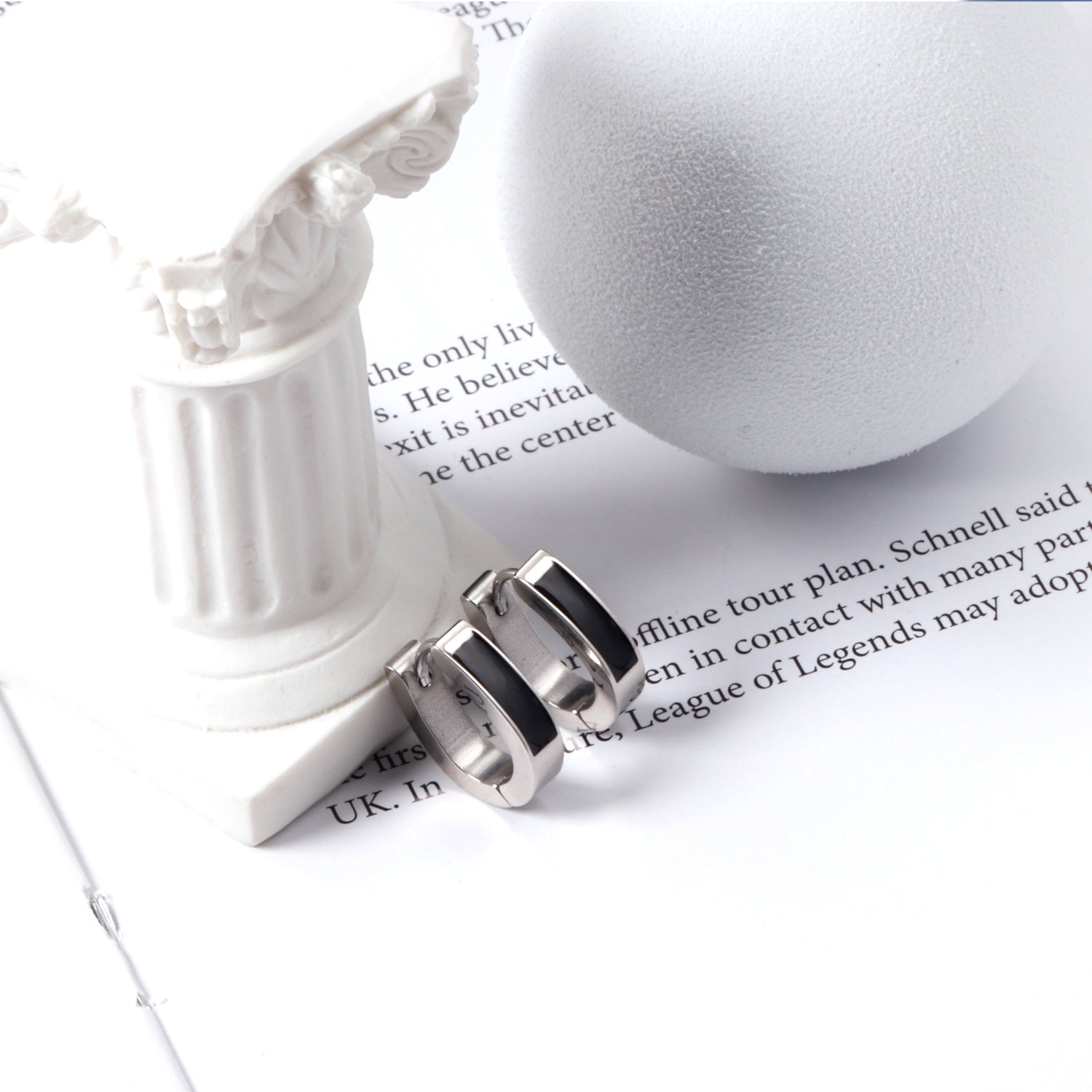 विंटेज मोटी हूप इयररिंग्स - सिल्वर