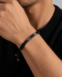 Engravable String Bracelet - Black