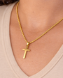 Engravable Divine Cross Necklace