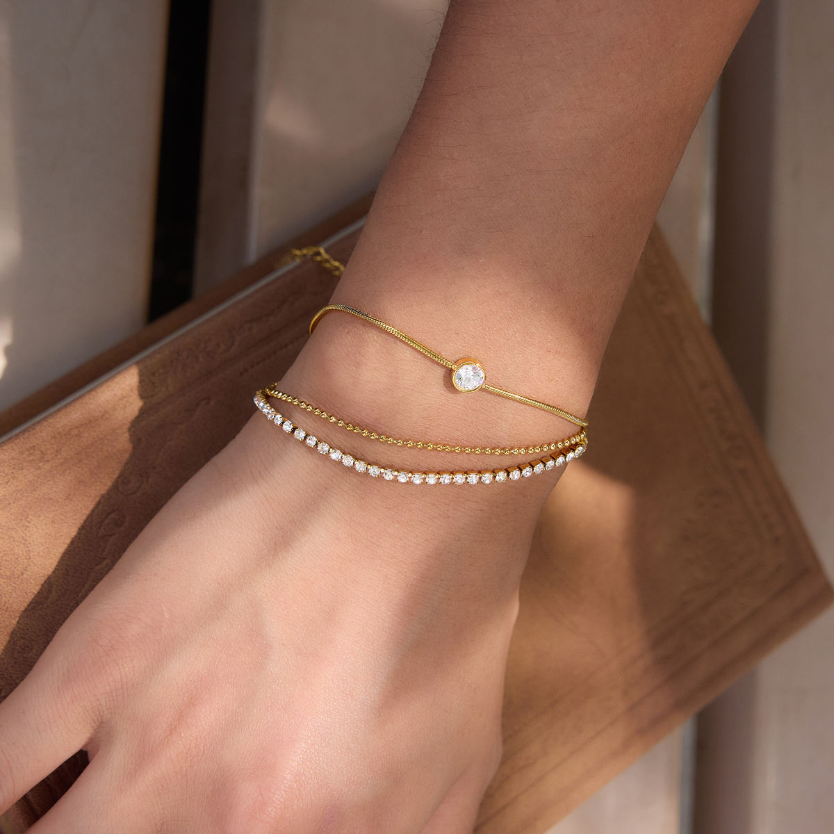 Layered Tennis Bracelet