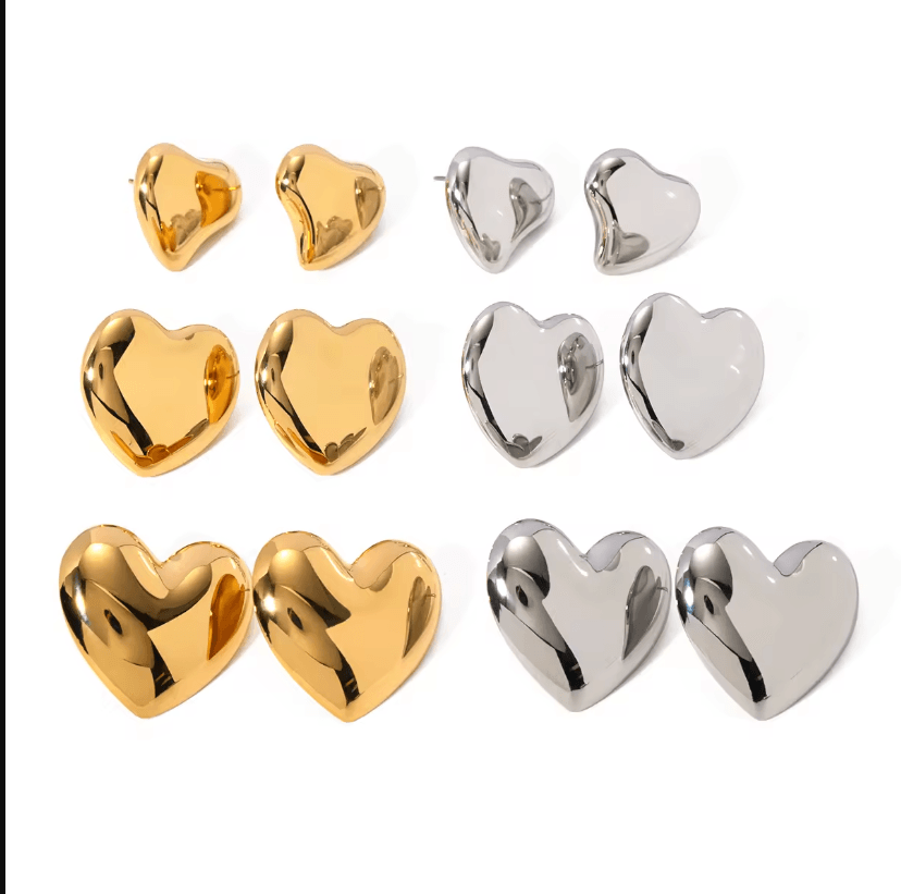 Statement Irregular Heart Earring