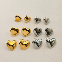 Statement Irregular Heart Earring