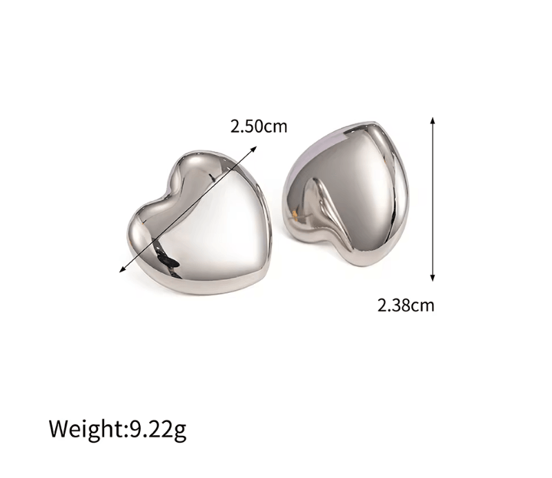 Statement Irregular Heart Earring