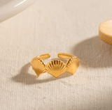 Sea Shell Resizable Ring