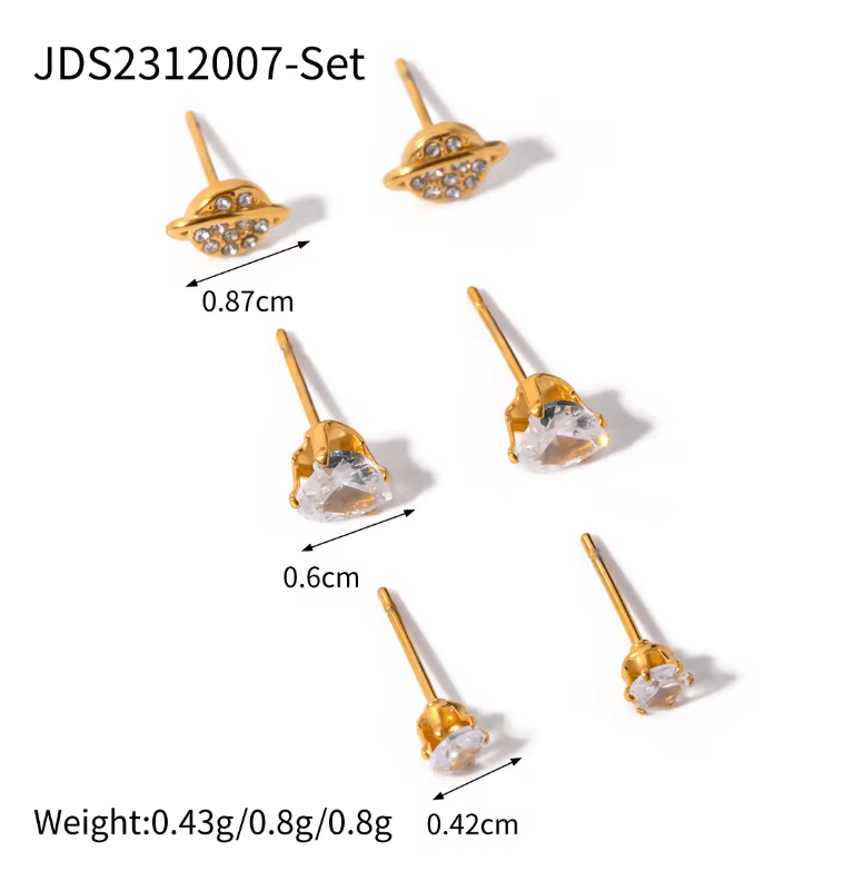 3 Earring Set - Celestial