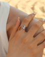 Dual Tone Wide Textured Resizable Ring