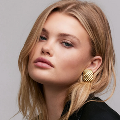 Striped Statement Earring