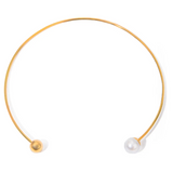 Pearl Statement Cuff Necklace