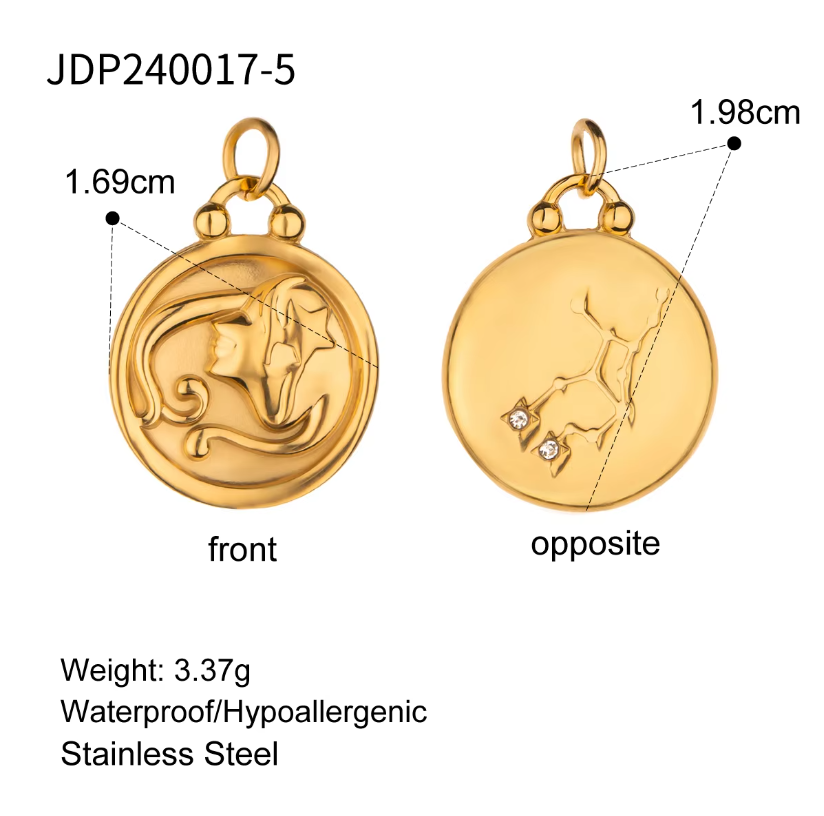 Zodiac Constellation Duo 2 in 1 Charm