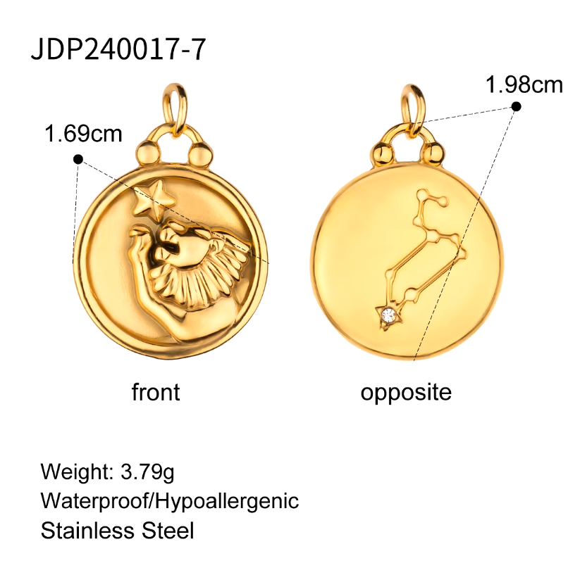 Zodiac Constellation Duo 2 in 1 Charm