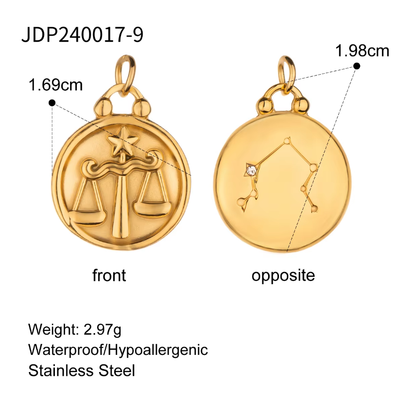 Zodiac Constellation Duo 2 in 1 Charm