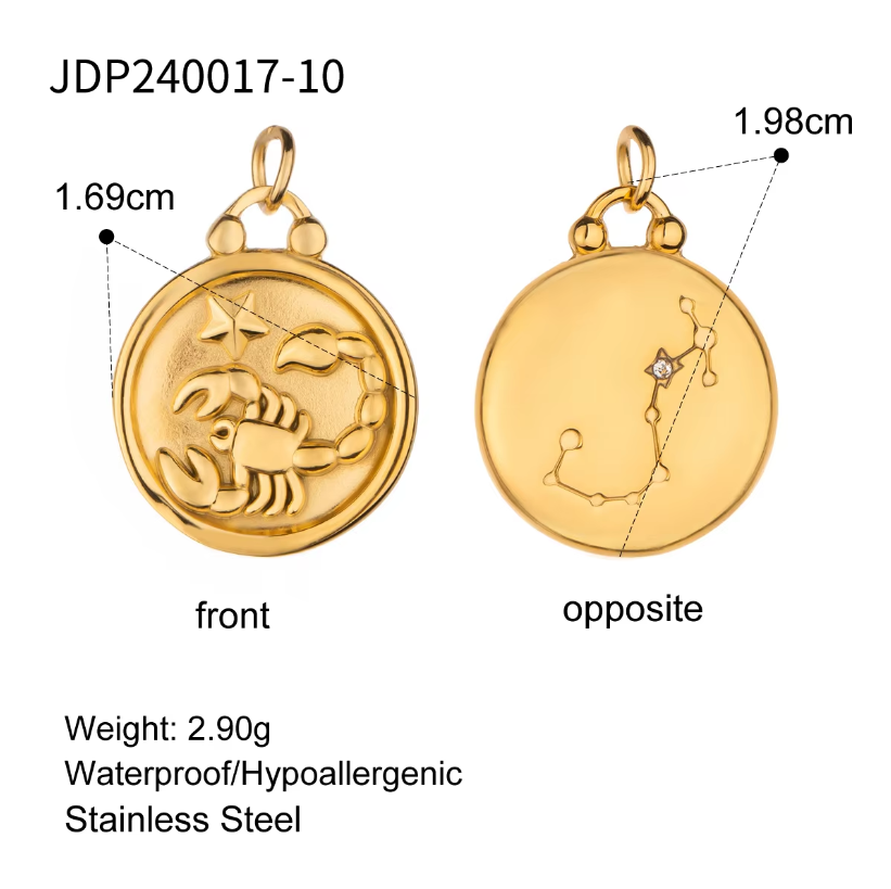 Zodiac Constellation Duo 2 in 1 Charm