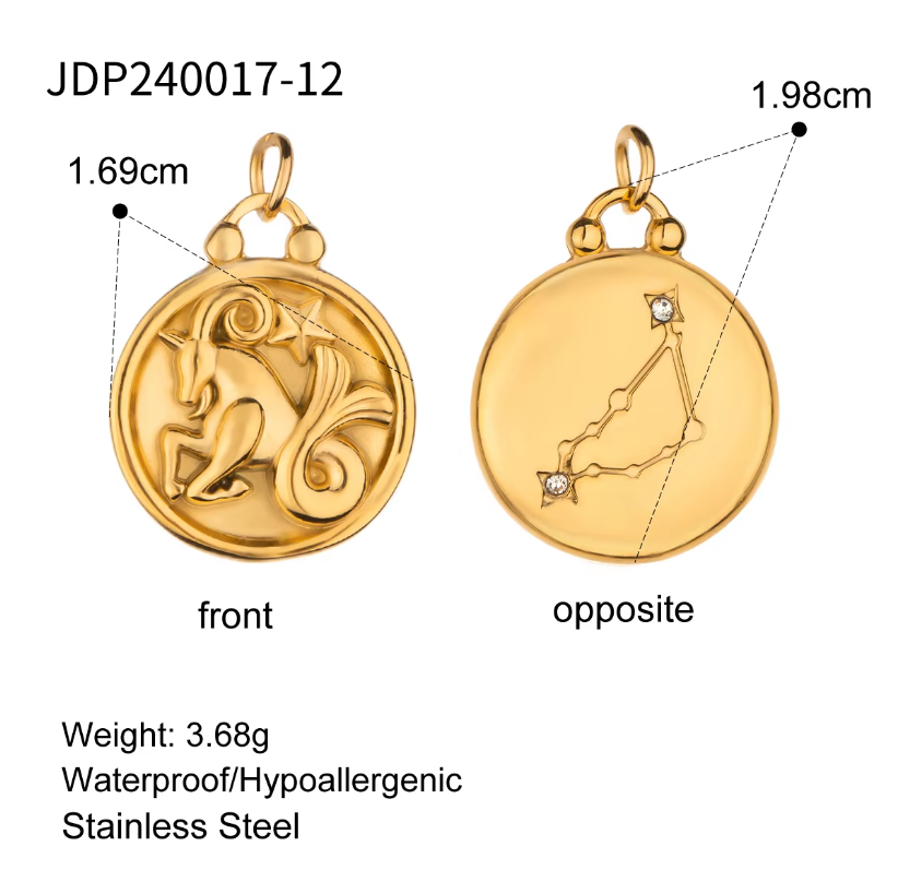 Zodiac Constellation Duo 2 in 1 Charm