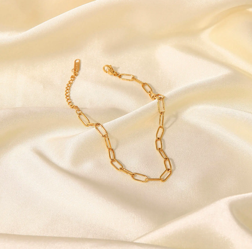 Paper Clip Anklet - Single piece