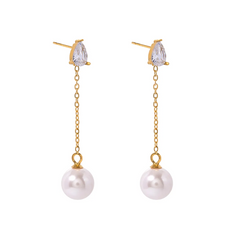 Zia Pearl Hanging Earring