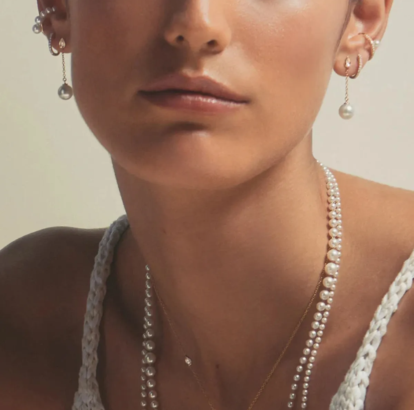 Zia Pearl Hanging Earring