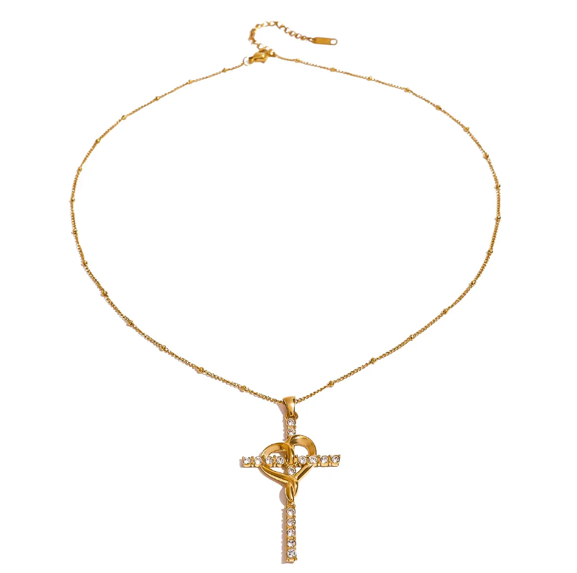 Cross Heart Necklace