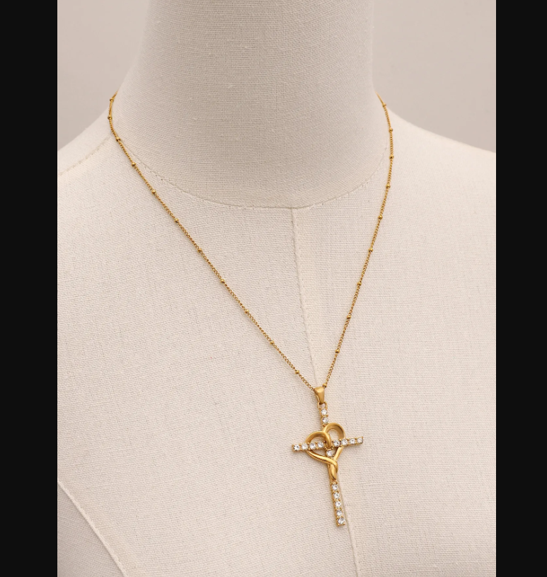 Cross Heart Necklace