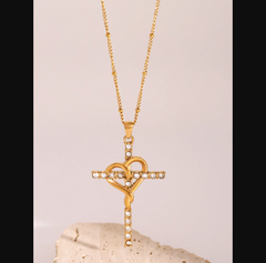 Cross Heart Necklace