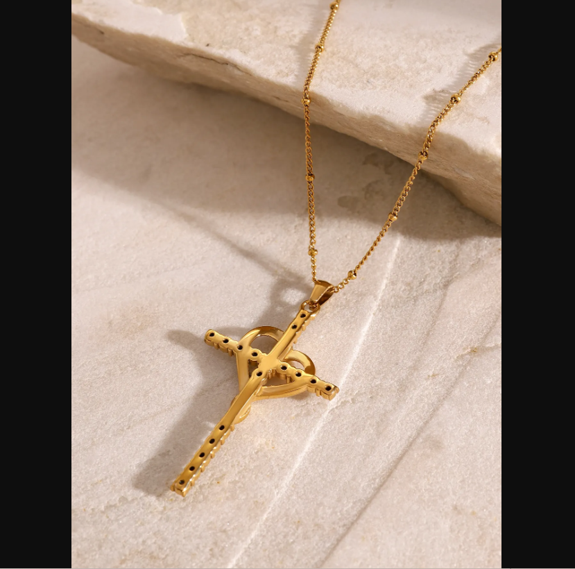 Cross Heart Necklace