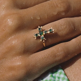 Cross Statement Resizable Ring