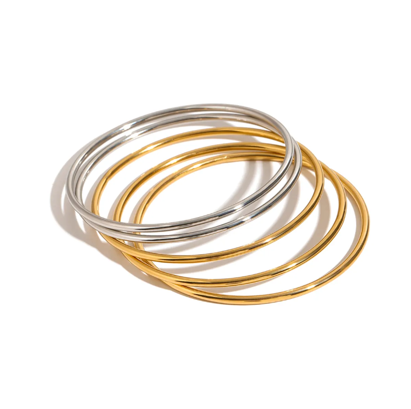 Thin Plain Shiny Bangle