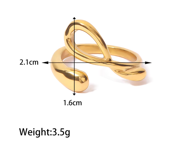 Modern Twist Resizable Ring