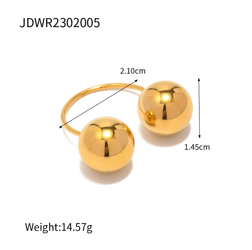 Orb Statement Resizable Ring