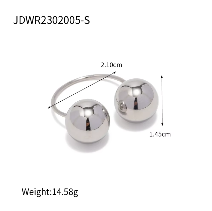 Orb Statement Resizable Ring