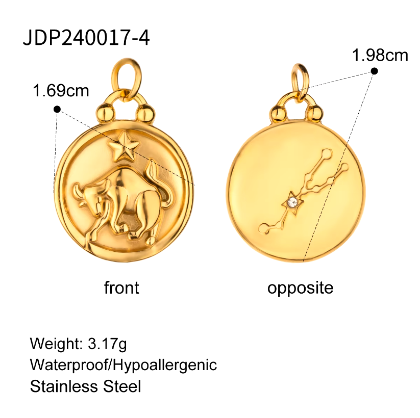 Zodiac Constellation Duo 2 in 1 Charm