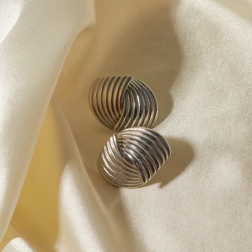 Interlaced Stud Earring