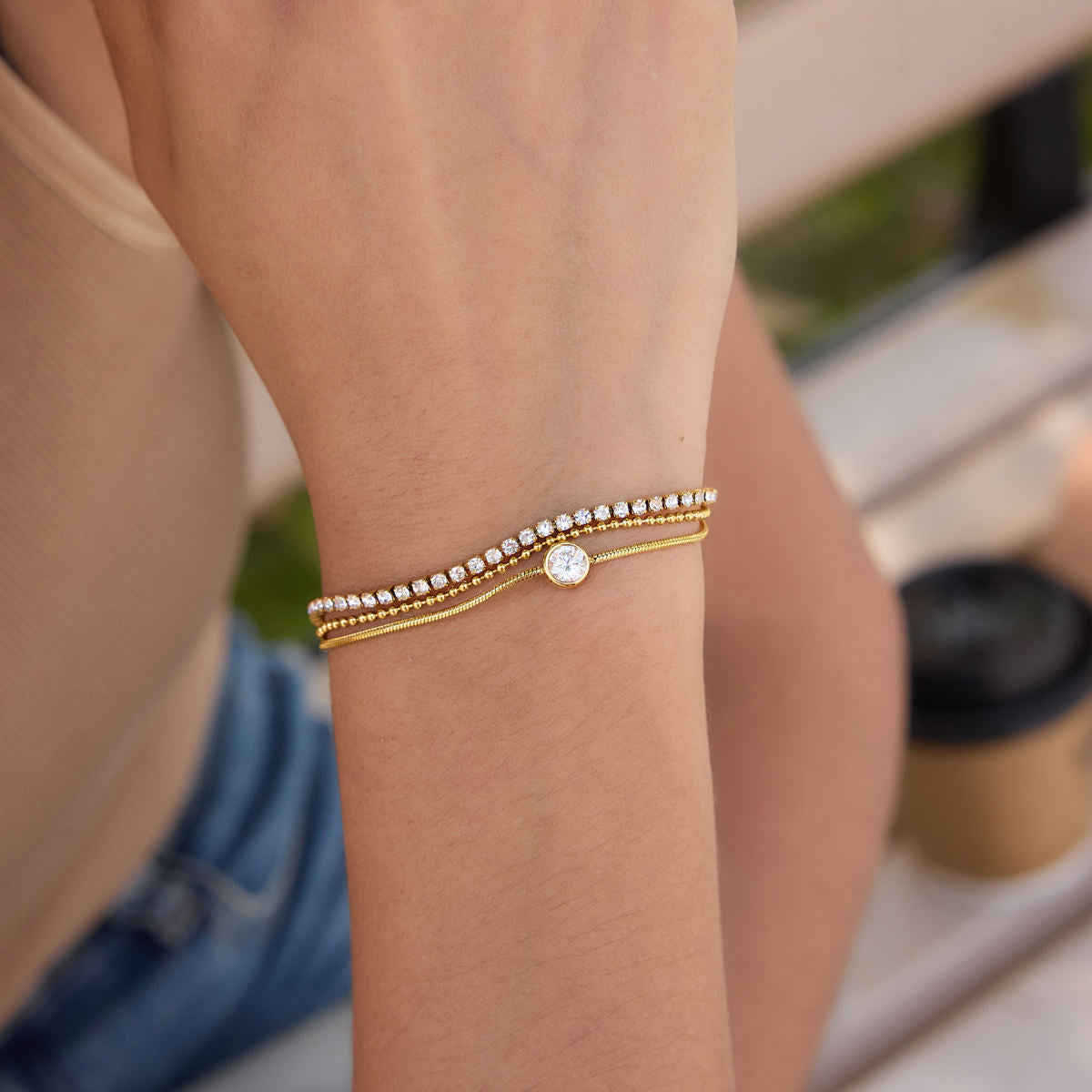 Layered Tennis Bracelet