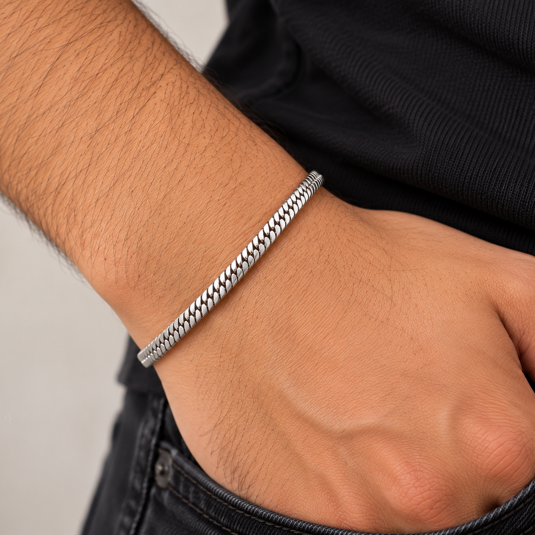 Rope Bracelet - Silver