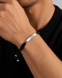Engravable String Bracelet - Silver