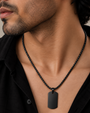 Engravable Tag Chain - Black