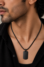 Engravable Tag Chain - Black