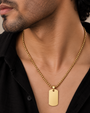 Engravable Tag Chain - Gold