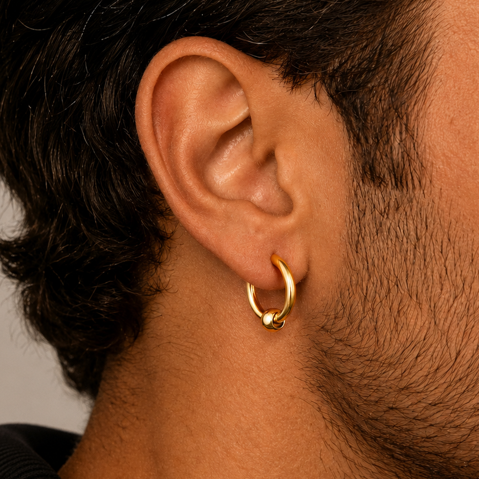 Bolt Hoop Earring