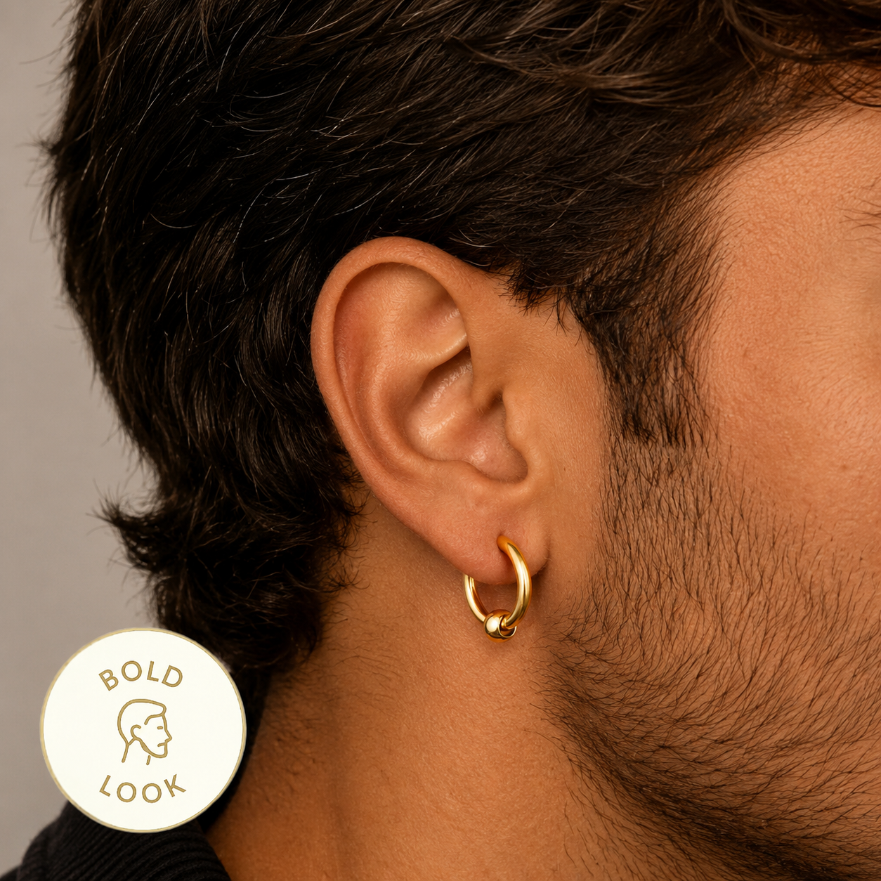 Bolt Hoop Earring
