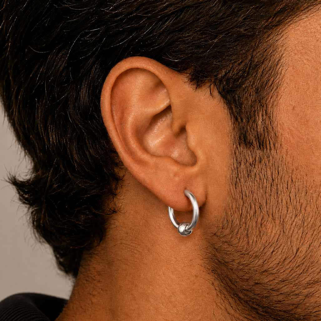 Bolt Hoop Earring - S