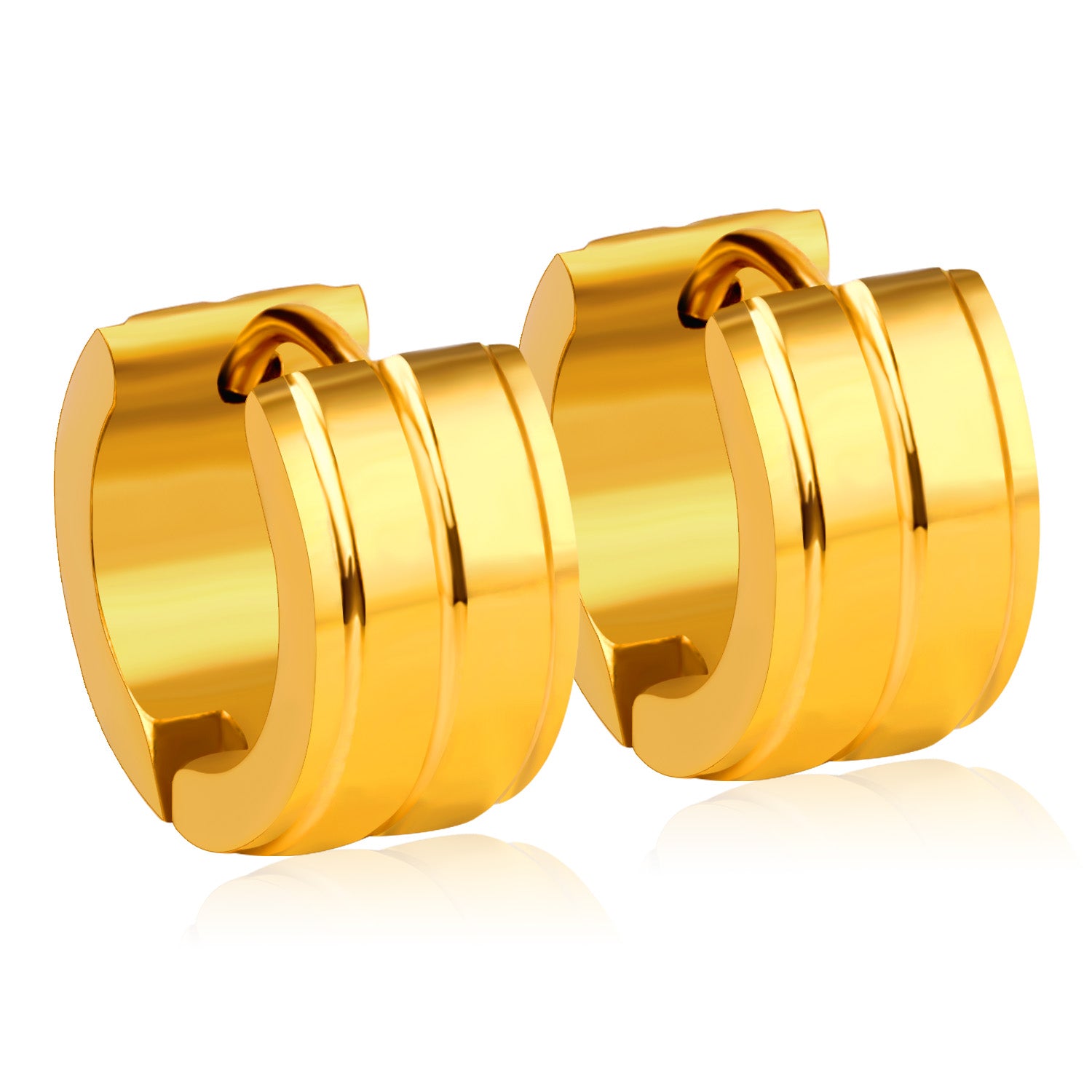 बकल हूप इयररिंग्स - सोना