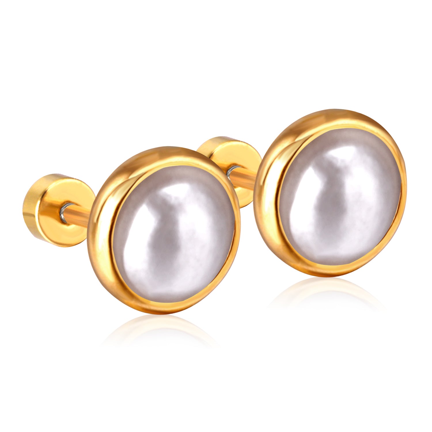 Pearl Lumina Stud Earring - 10 MM