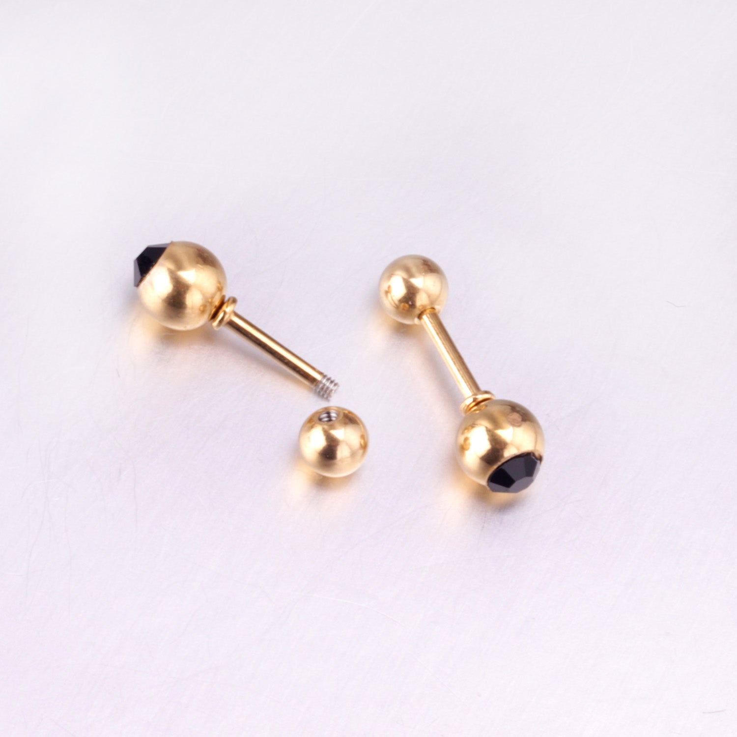 Orb Eye Stud Earring - Gold